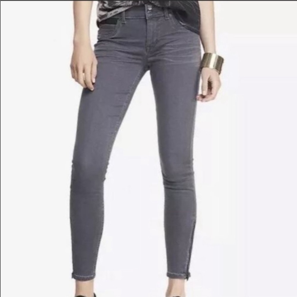 Express Ankle Zip Stella Low Rise Extreme Stretch